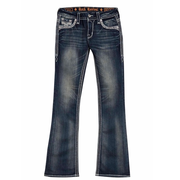 NWT Rock Revival Glade Bling Easy Bootcut Jeans - Picture 11 of 14
